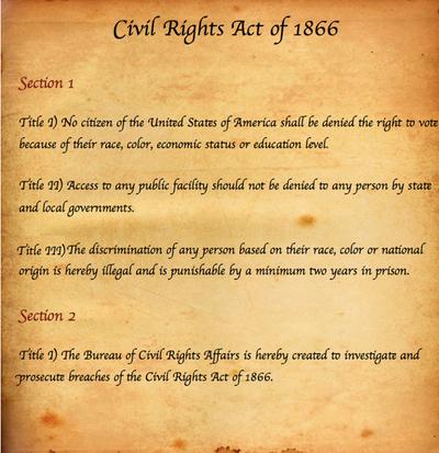 Civil Rights Act April 9, 1866