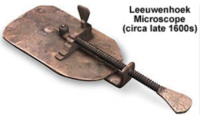 Leeuwenhoek microscope