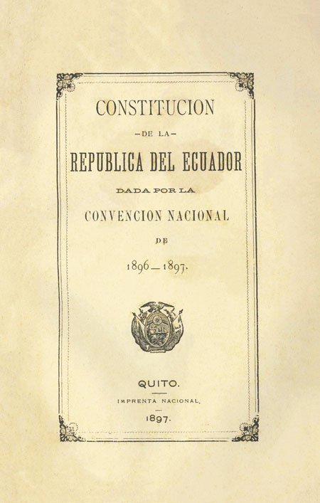 Evolucion De La Constitucion Del Ecuador Sutori
