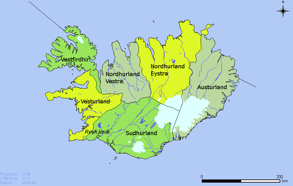 Regions of Iceland