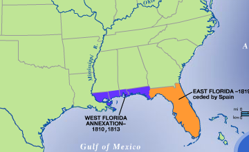 The West Florida Annexation, 1810/1813.