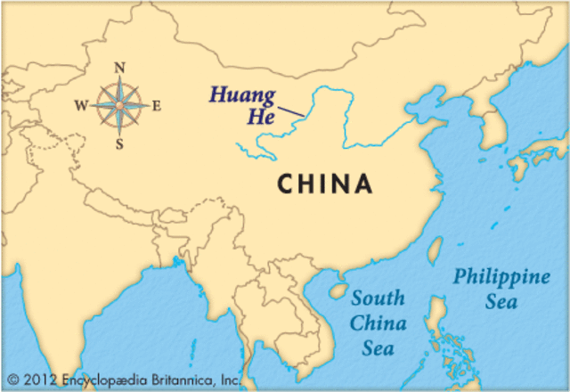 Huang He River Valley Civilization Location