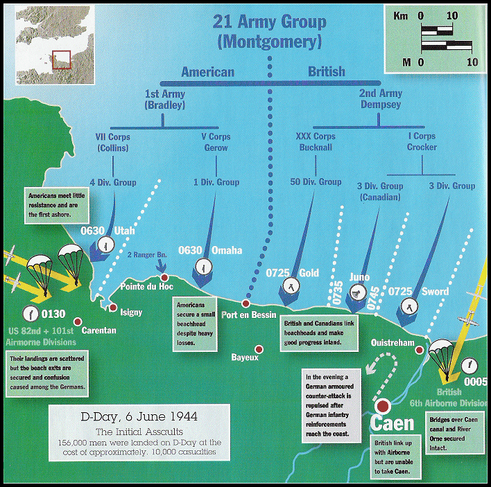 June Offensive Map Overview of June 6 objectives