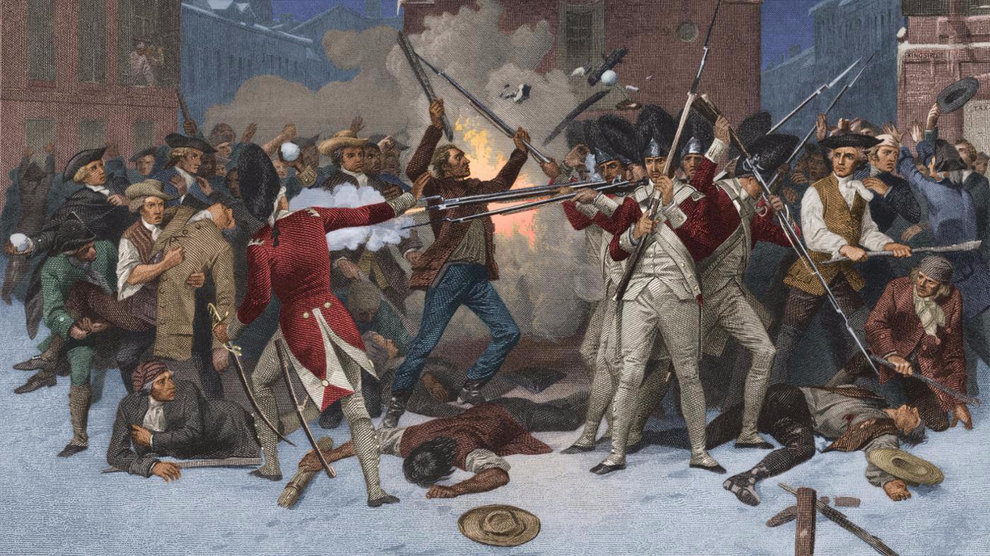 В сша будет революция. Бостонская резня 1770. Бостонская бойня 1770. Минитмены 1775-1783.