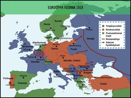 Ensimmäinen maailmansota 1914-1918 | Sutori