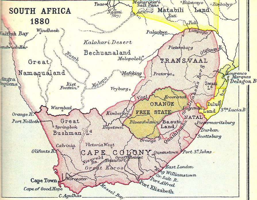 South Africa was originally Cape Colony until 1910