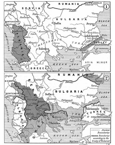територија грчке пре и након балканских ратова