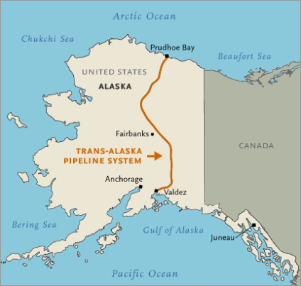 1977: The Trans-Alaska Pipeline system is finished. It cost a total of ...