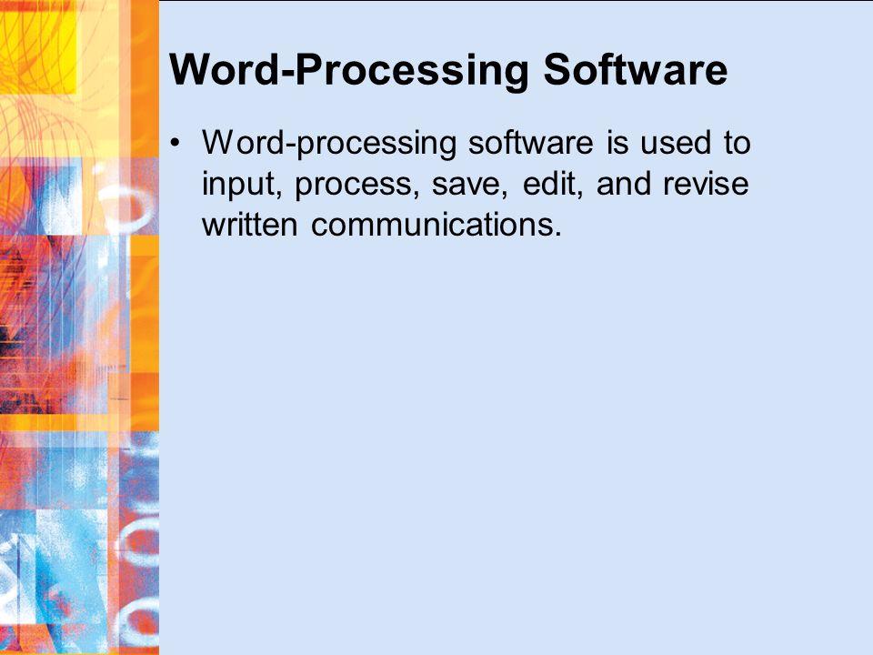 A word processor is a computer program that provides special ...