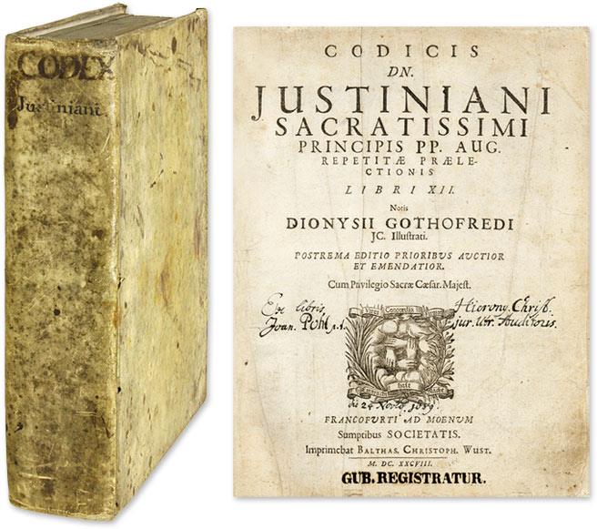 One of the Book for the Justinian code