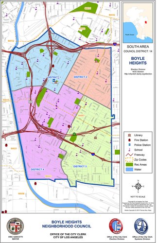 Map of Boyle Heights