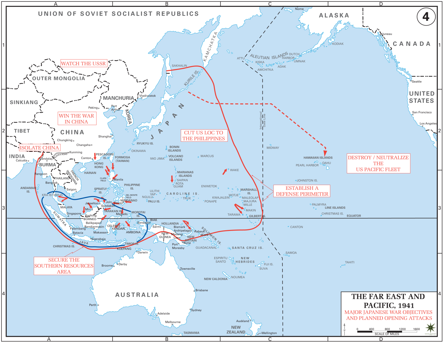 The above Map shows the route that Vice Admiral Chuichi Nagumo used to ...