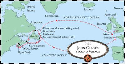 john cabot second voyage route
