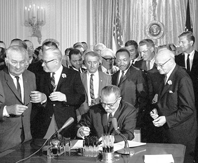 signing of civil rights act of 1964