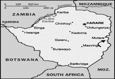 The arrow is where Chisamba singles is located.