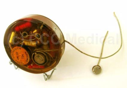 Old Design Pacemaker 1960. First cardiac pacemaker.