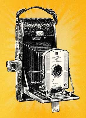 Above is a drawing of one of the first Land cameras.