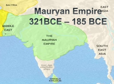 The Green Part Is Where The Mauryan Empire Ruled Over.