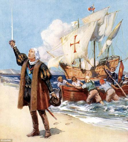 Columbus Reaches The Americas 1492 Christopher Sutori - 