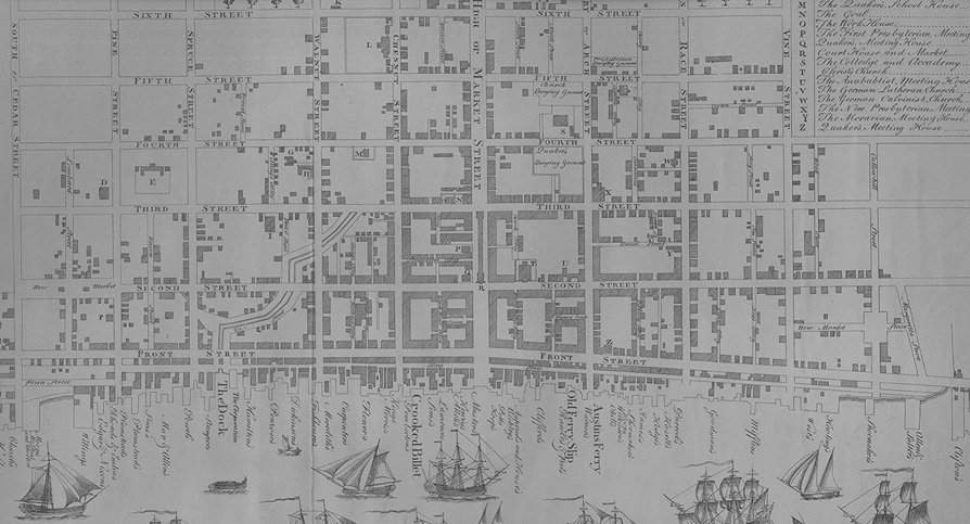 Figure 4: Map of Philadelphia, 1762, Nicholas Scull