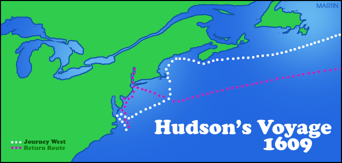 henry hudson route map
