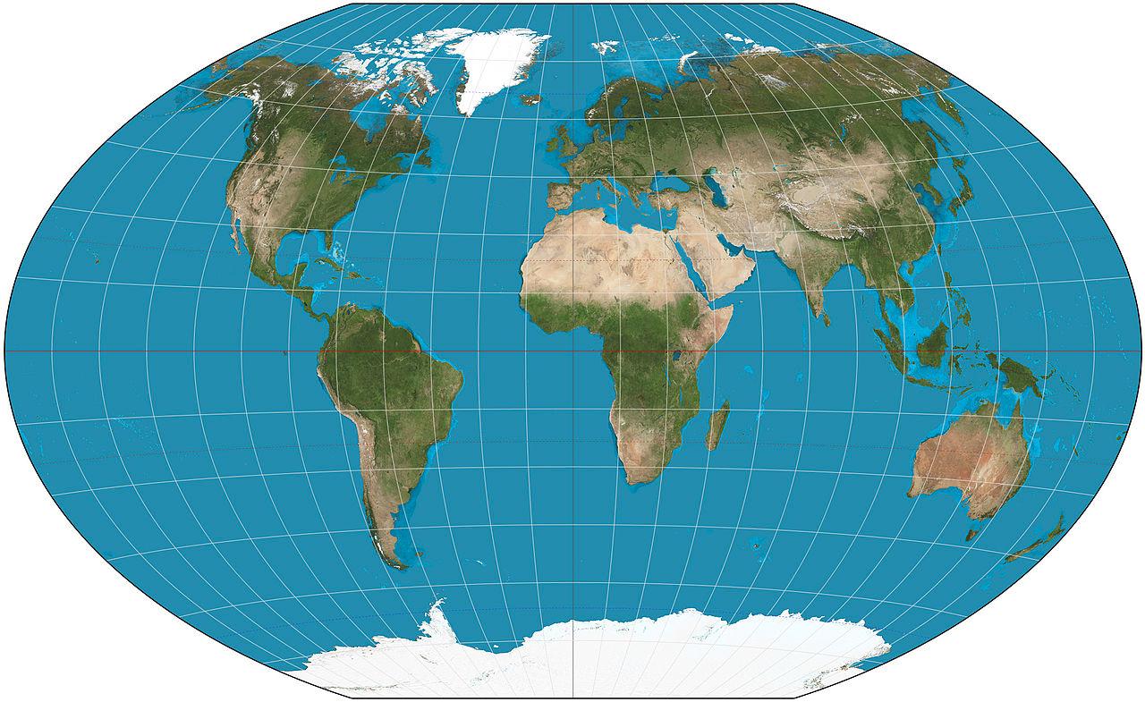 The world on Winkel tripel projection - 82873b6e997d5bd97405f5f1b01dde8c 