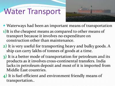 What Is Water Transport Definition Transport Informations Lane