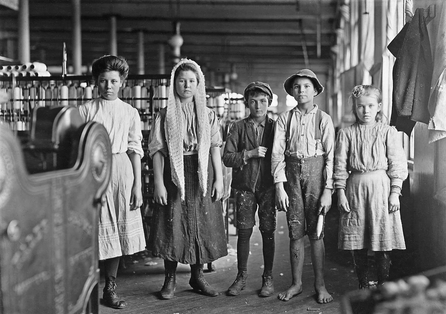 Child workers during the industrial revolution.