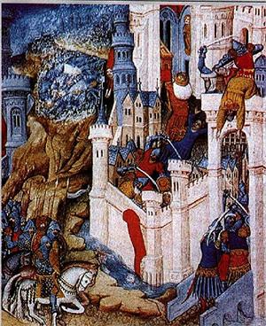 Visigoth Building A fascinating depiction of the sack of Rome in 410.