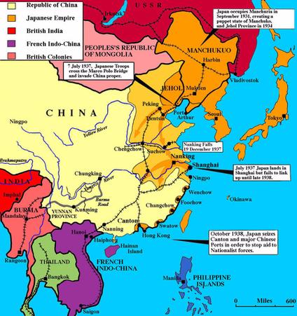 The Japanese Invasion Of China: A Map Of Devastation And Its Lasting ...