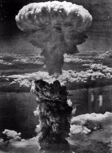 In August 1945 nuclear explosives are dropped on Hiroshima and Nagasaki ...