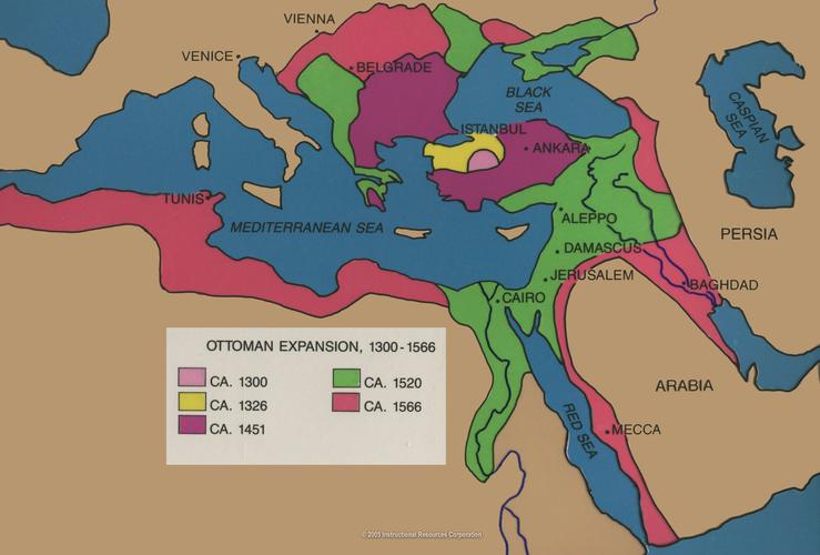 A Map Showing The Rise Of The Ottoman Empire From Sutori