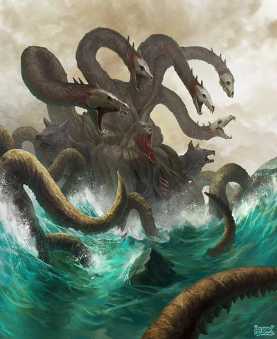 the Scylla was a six headed sea beast that would take one man for each ...