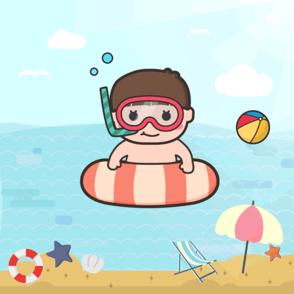 Lubickolj a hűs habokban!