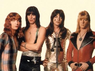 A picture of the members from Sweet, a British Glam Rock band that rose ...