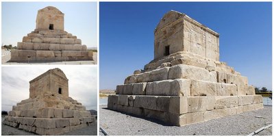 This is the tomb of Cyrus the Great. It is located in modern day Iran.