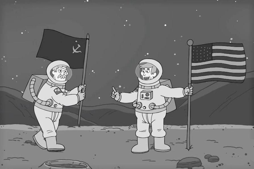 The U.S. beat the Soviets to the MOON!!!