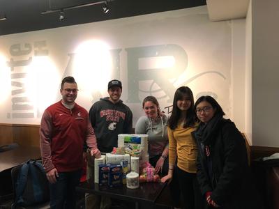 Team Veil assembling donation box for the Whitman County Community ...