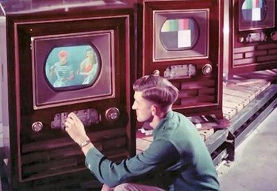 the first color television