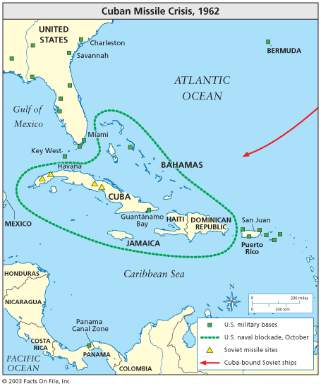 Кубинский кризис карта