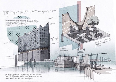 Bilder von Elbphilharmonie: Drawing the Iconic Hamburg Landmark