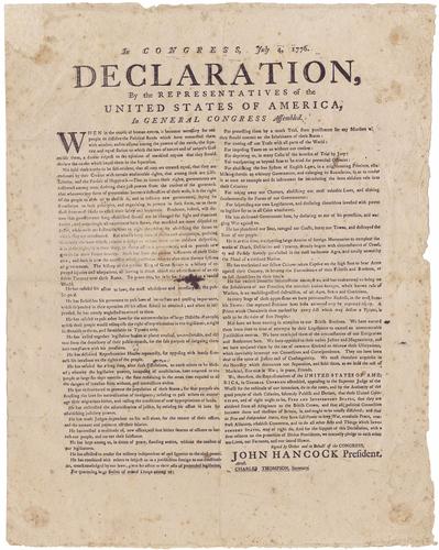 Third Constitional Period July 4th 1776 the people in the declaration of independence included ...