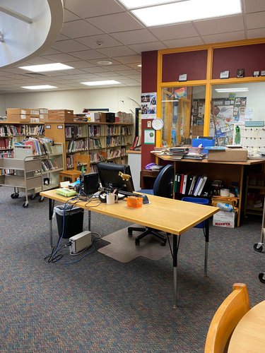 If you have what you need, Mrs. Davie is happy to check out your books ...