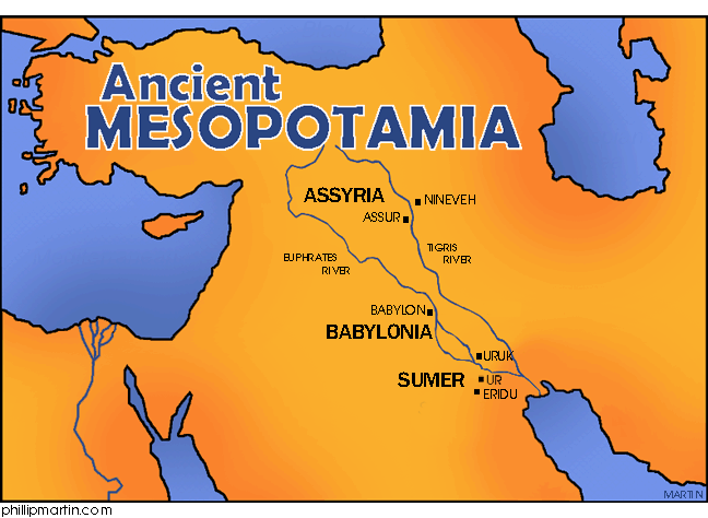 Mesopotamia Is Located Near The Enclosed Blue Lines Representing Rivers   593303efd61b01c85a25560adea82f94 