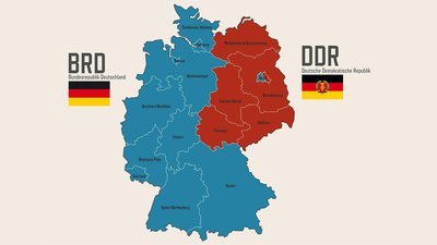 Se divide Alemania en R.F.A y en R.D. A - 1949