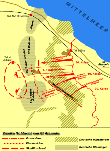 Map of Alamein