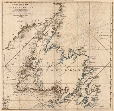 Newfoundland 19th century map