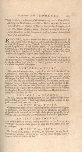 Ratification Of Bill Of Rights Dec 15 1791 7048