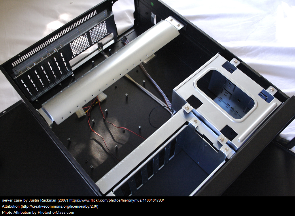 Most case come with the drive bays already installed and some come with