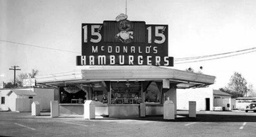 First McDonald's founded in 1940 by the McDonald Brothers